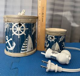 ScentSationals Anchors Away Wax Warmer Set Nautical Tabletop & Wall Plug-In