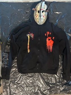 Friday the 13th zip up hoodie size L