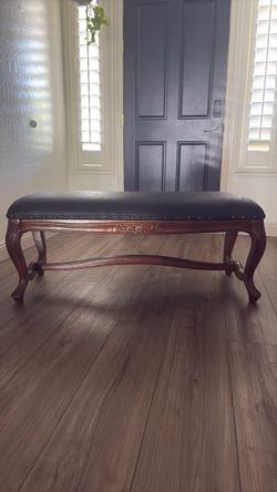 French Provincial Upholstered Bench