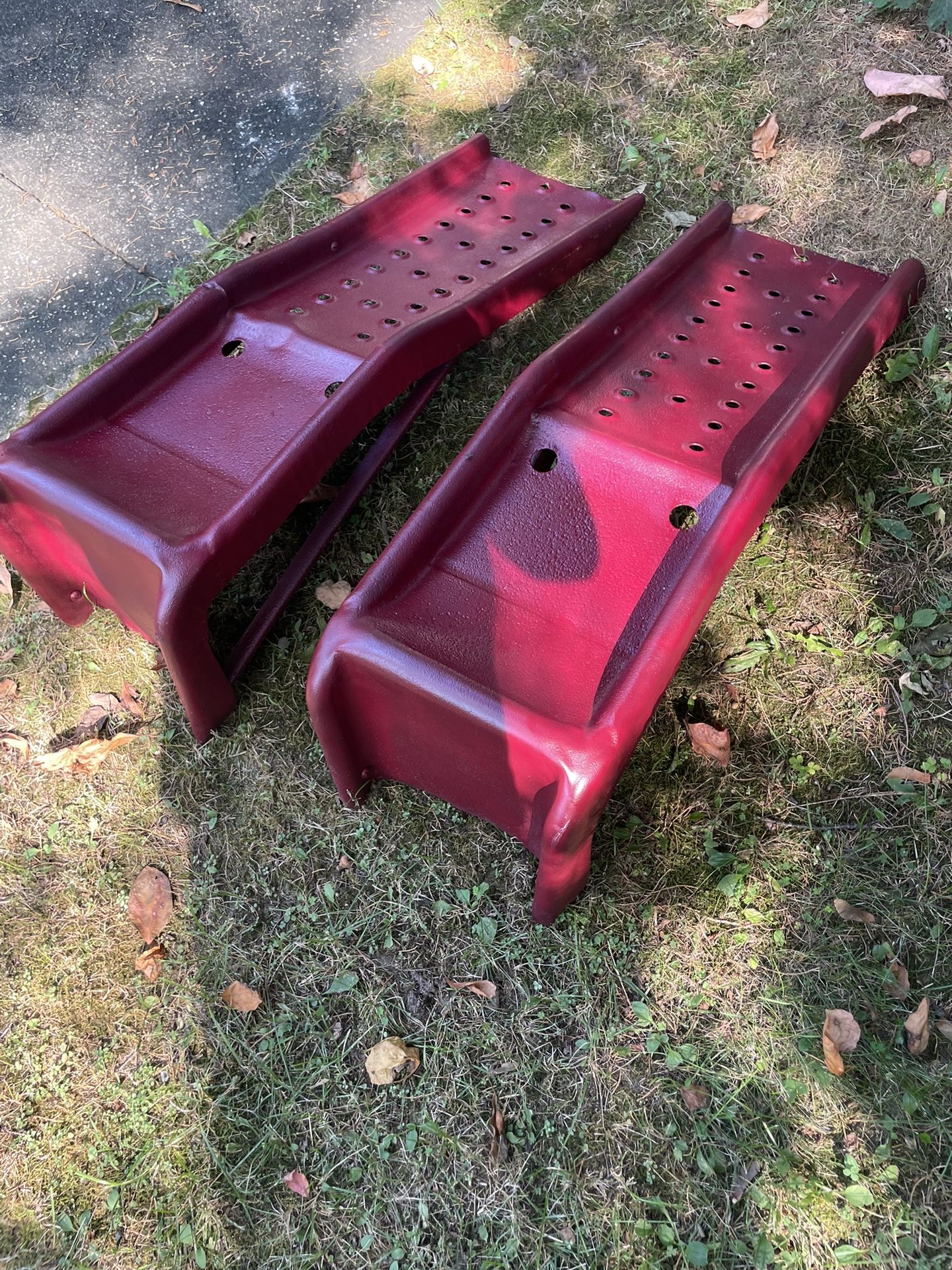 Car Mechanic Ramps Steel W Rust Proof