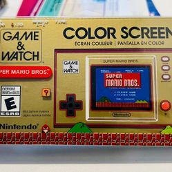Super Mario Bros Game & Watch SEALED Limited Edition