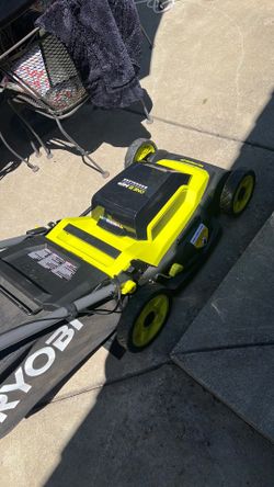 Ryobi  One+HP  18v brushless 20” in. Self propelled lawn mower (2) 6.Ah Batteris and Chargers Used normal Wear