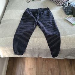 Large Striped Joggers 
