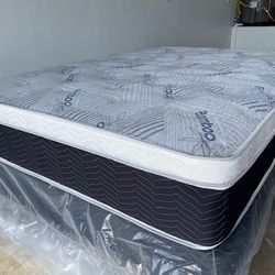 Queen Euro Bamboo Pillow Top!!