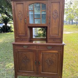 Antique Oak Cabinet 