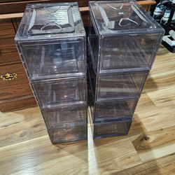 Acrylic shoe organizers 8 available $10.00 each