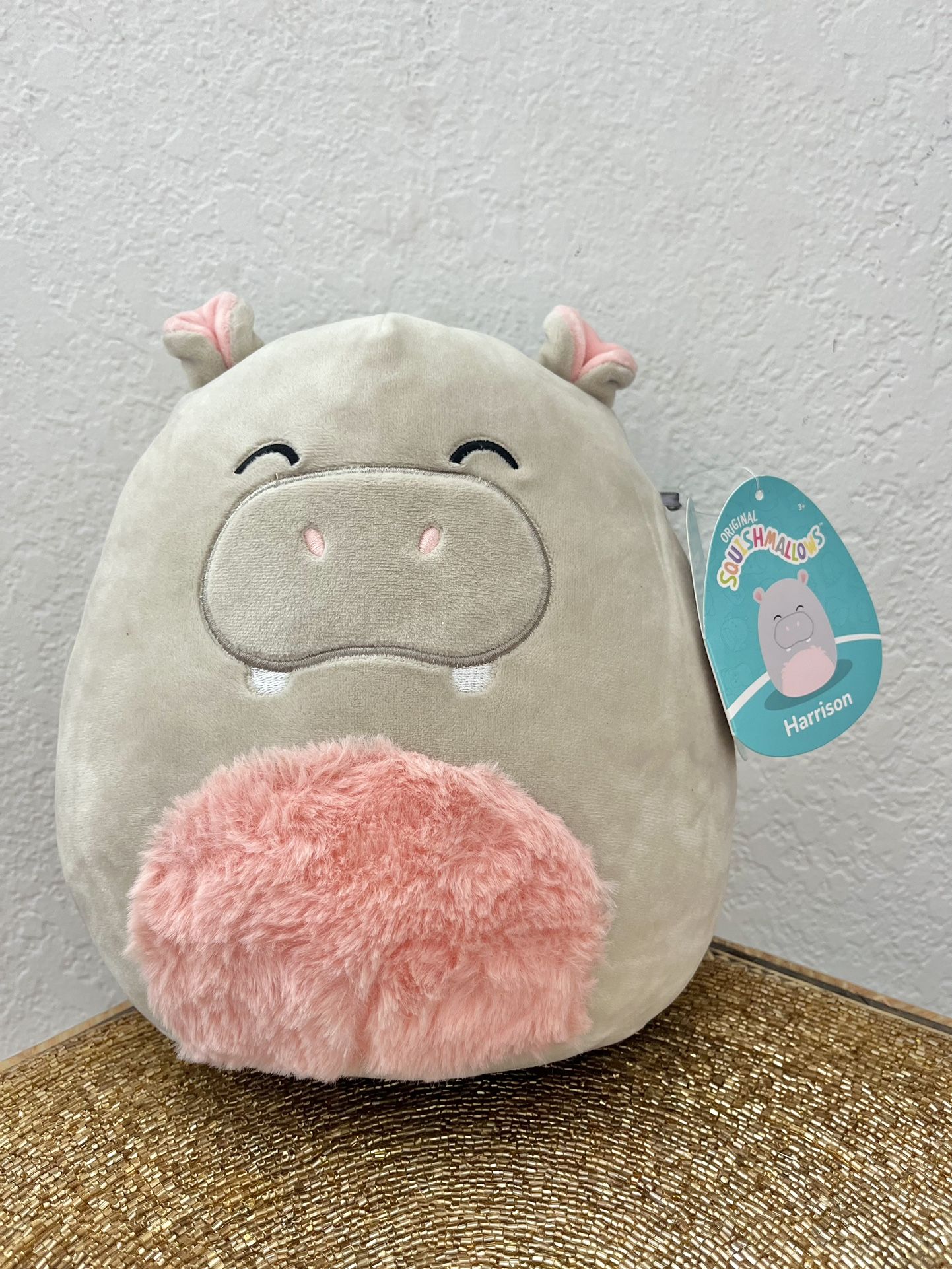 Squishmallows Harrison 8” Hippo Hippopotamus Rhino Rhinoceros Squishmallow BNWT