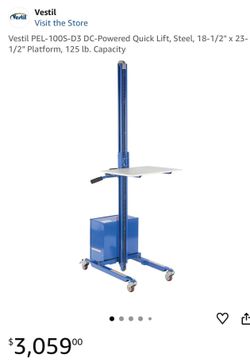 Vestil PEL-100S- D3 Powered quick lift