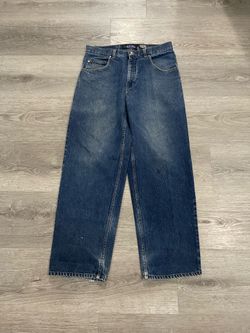 Vintage Anchor Blue Baggy Wash Mens Jeans