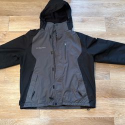 Vintage Black/Gray Rain Jacket