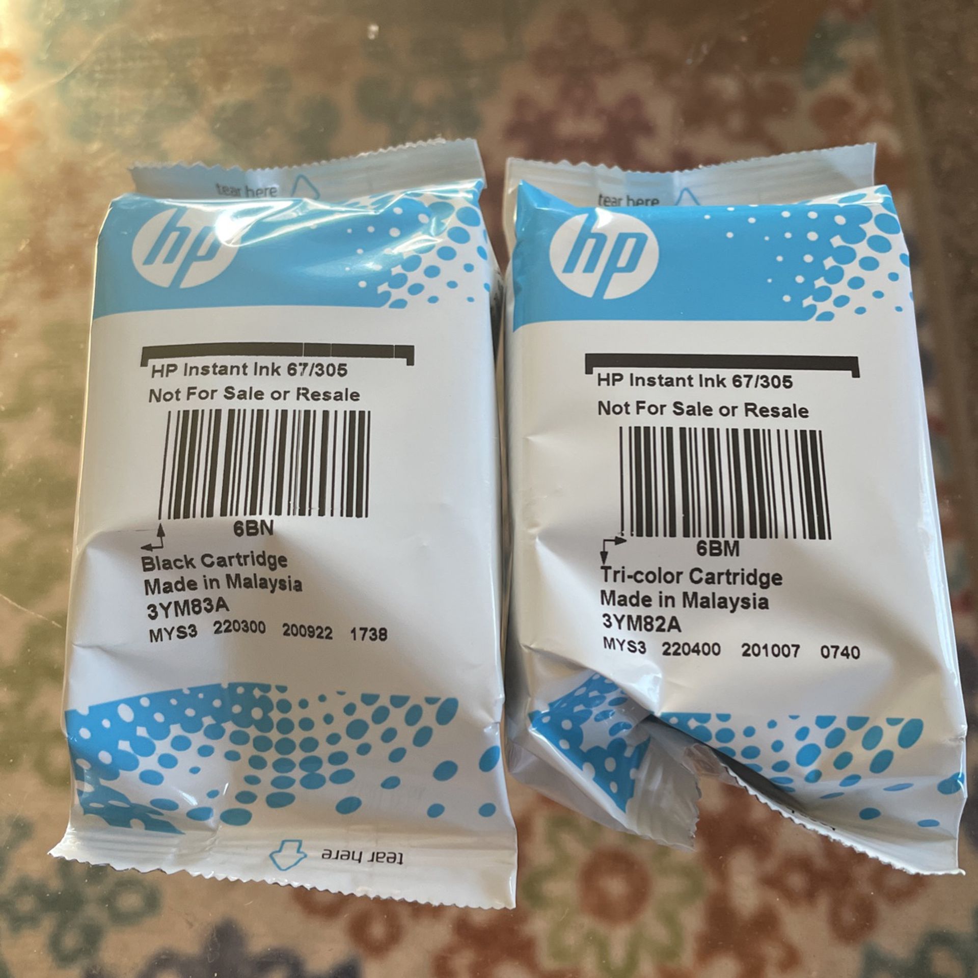 HP Instant Ink 67/305 Black And Colored