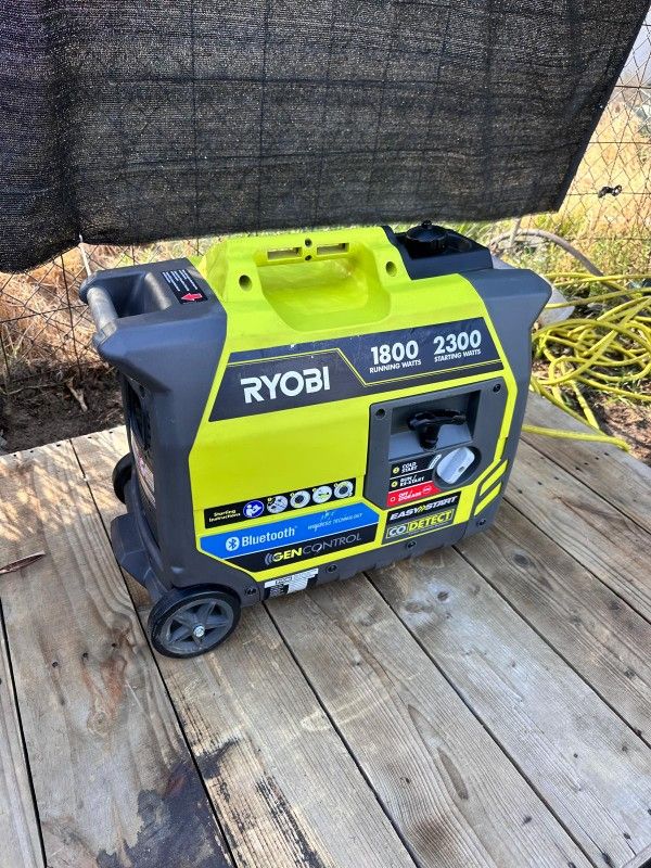 RYOBI
2,300-Watt Recoil Start Bluetooth Super Quiet Gasoline Powered Digital Inverter Generator with CO Shutdown Sensor