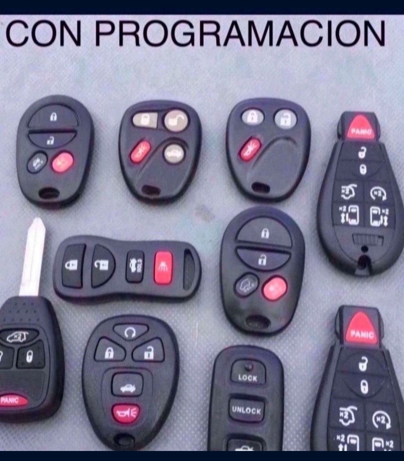 Lllaves Y Controles Para Carros Mayoría De Modelos Keys And Remotes