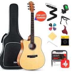 Donnar Left Hand Acoustic Guitar Bundle Set - OBO