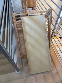 Indoor toddler climbing toy and slide