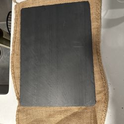 Rustic Cheeseboard with Burlap Case