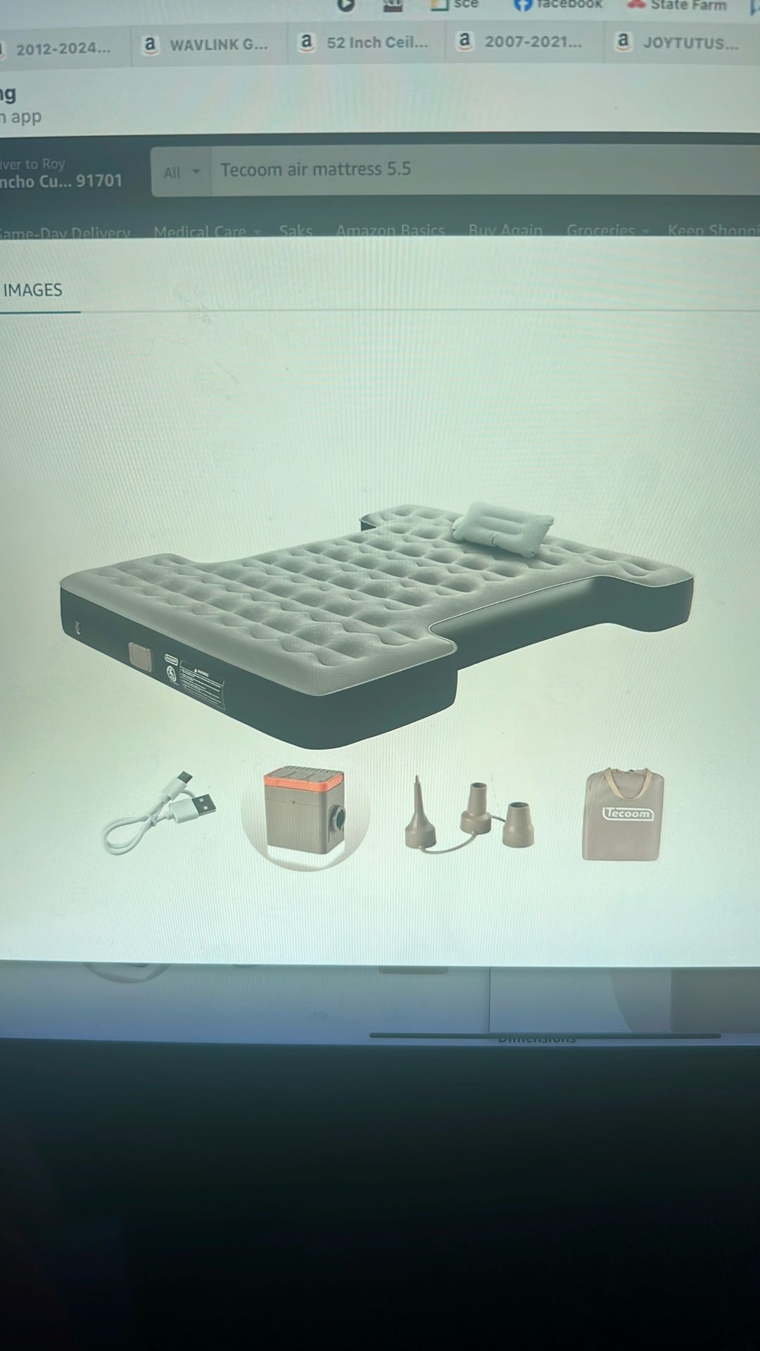 NEW Air Mattress. Truck Bed Air Mattress 5.5-5.8FT
