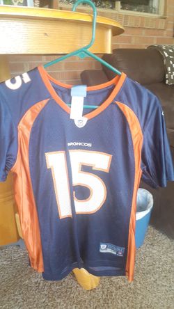 Womens On Field NFL Denver Broncos #15 Tebow Jersey Size Large