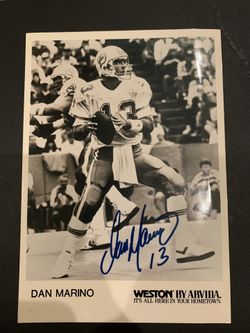Dan Marino Autographed Picture