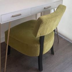 Suede Green Chair 