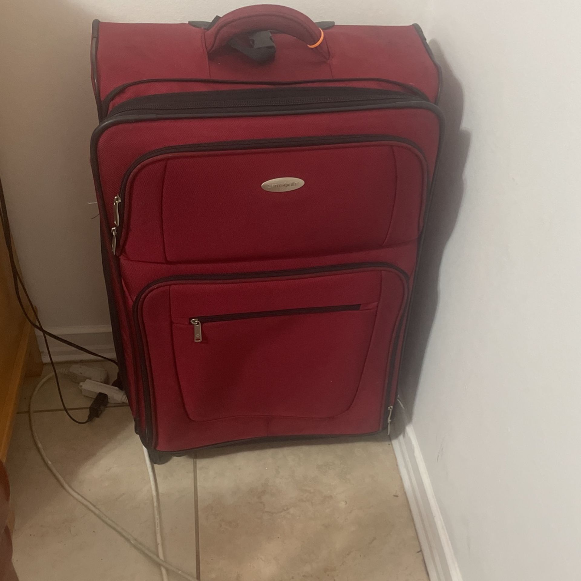 Red Luggage Bag 