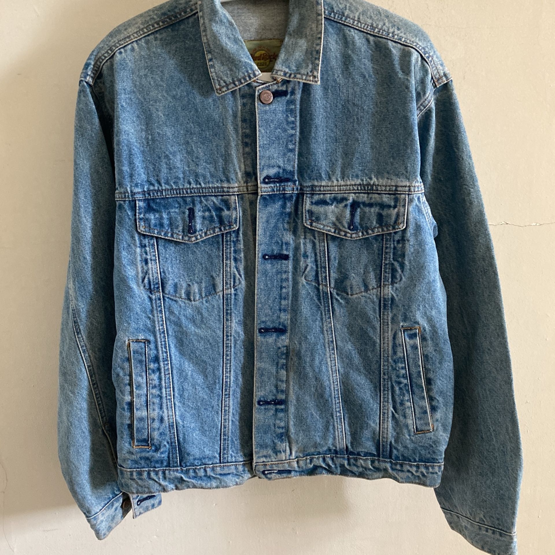 Hard Rock Cafe Men Jeans Jacket