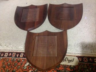 Lot of 3 real Wood plaques
