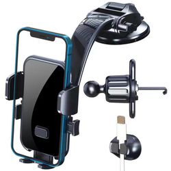 New Upgraded Phone Mount for Car,[Easy One Touch Button] Car Phone Holder Mount 