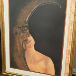 Surrealist/Symbolic Figurative Framed Artwork