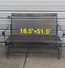 Iron Rocking Bench