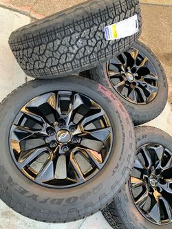 Chevy Silverado rims and tires 20” OEM Factory Wheels Rines y llantas nuevas para Silverado Tahoe avalanche suburban gmc sierra Yukon