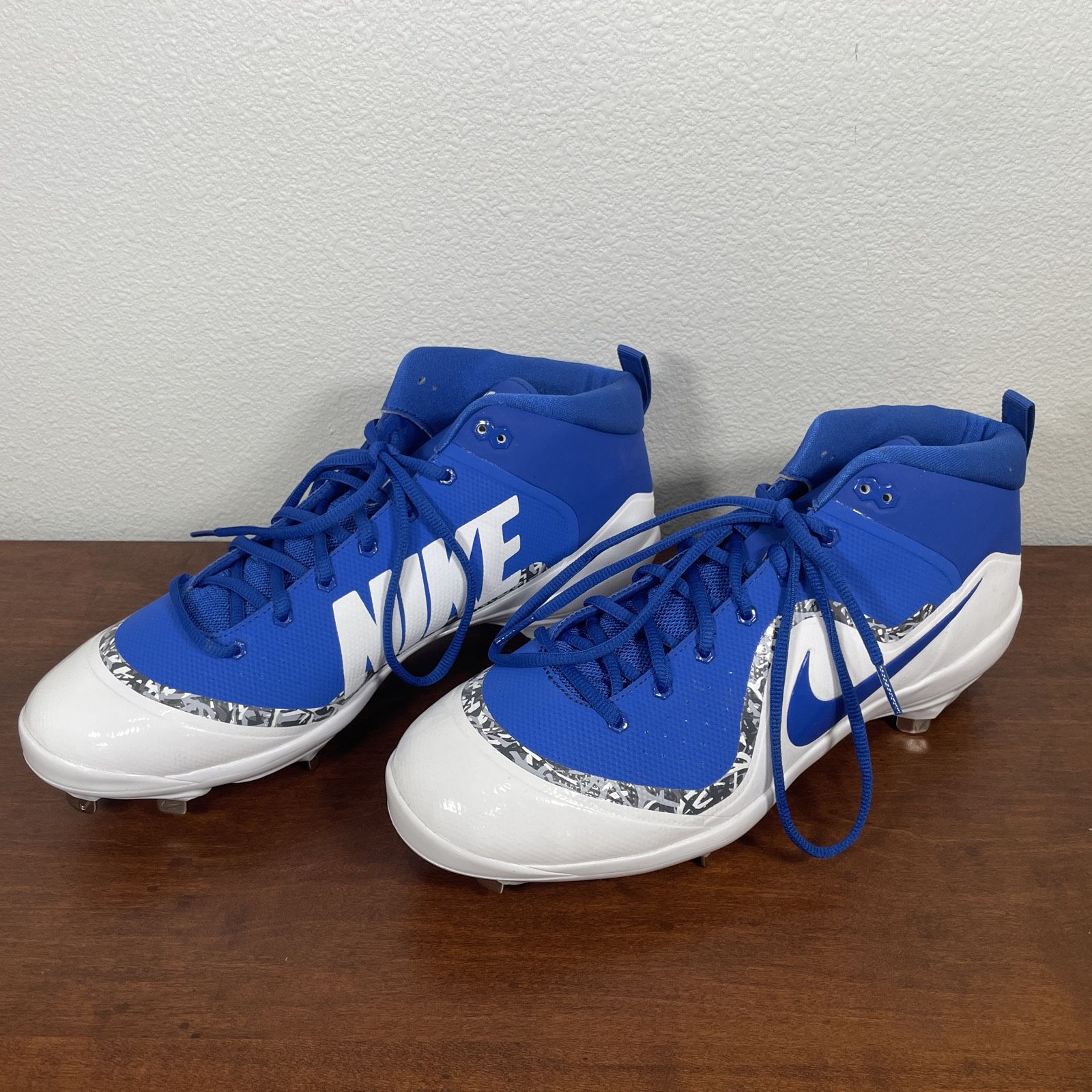 NIKE Air Mike Trout Pro Metal Baseball Cleats Blue/White Size 13