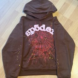 Brown Sp5der hoodie