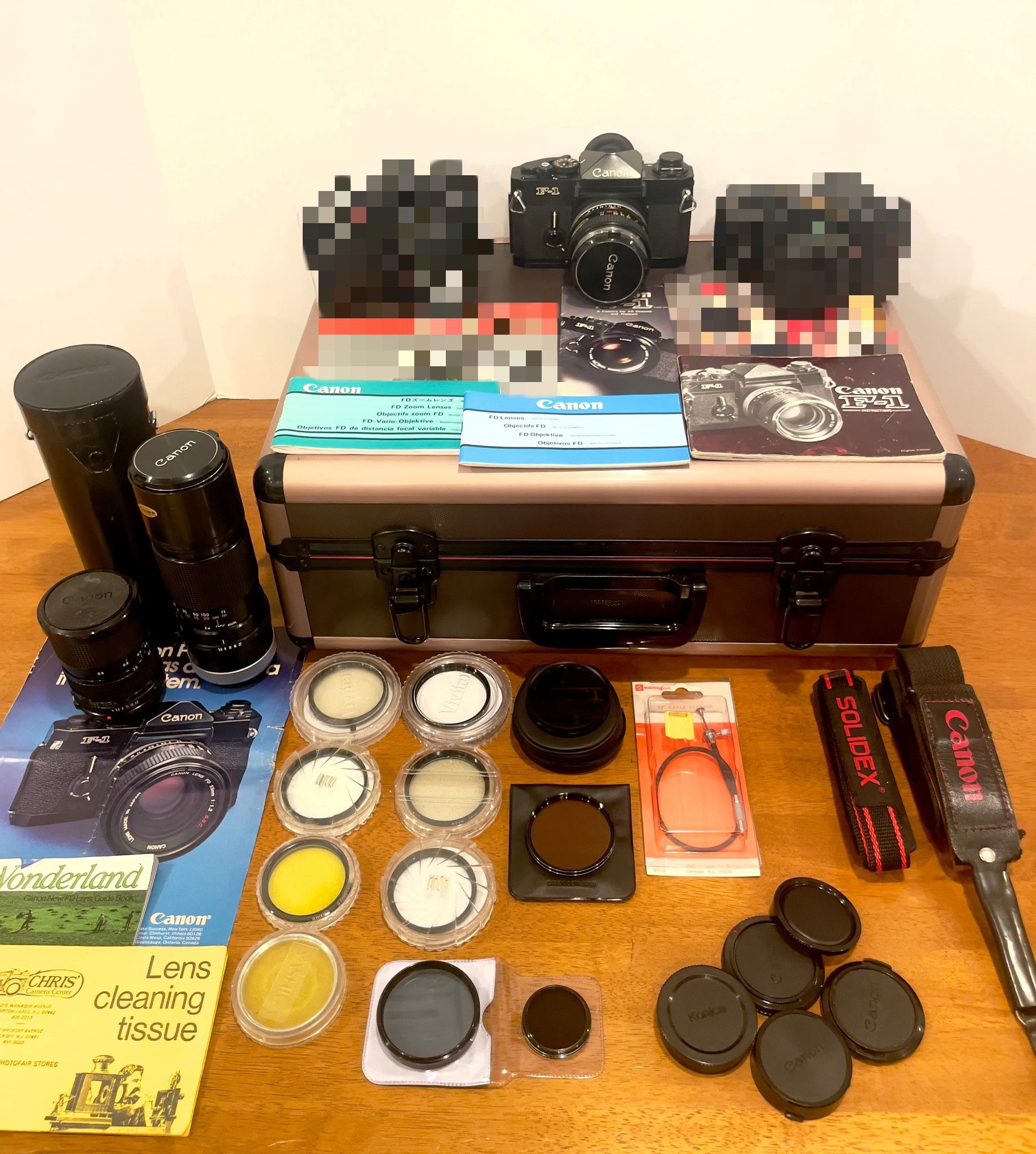 CANON F1 Camera: Vintage 35mm Camera, Lenses, Filters & Accessories Bundle