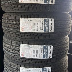 215/60/16 Kumho nuevas instaladas y balanciadas