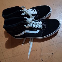 Authentic Black And White Van HighTop