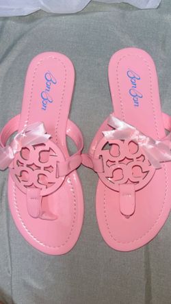 bonbon pink Tory Burch sandals