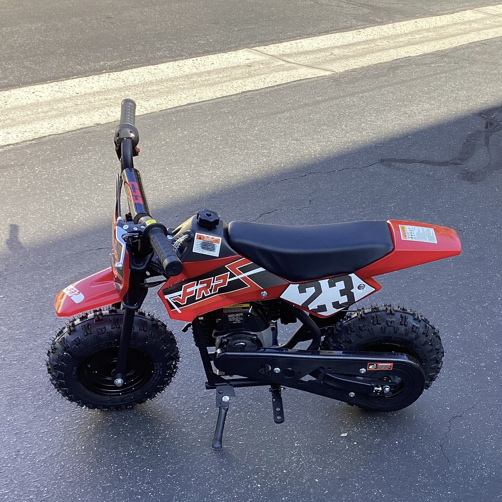 Mini Kid Dirt Bike, 49 CC 2-Stroke Gas Bike with Off-Rode Tire, Max Load 120Lbs, Up to 20Mph