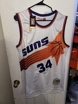 Charles Barkley Phoenix Suns white NBA jersey size xl