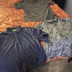 3 Ben Hogan Golf Shirts XL