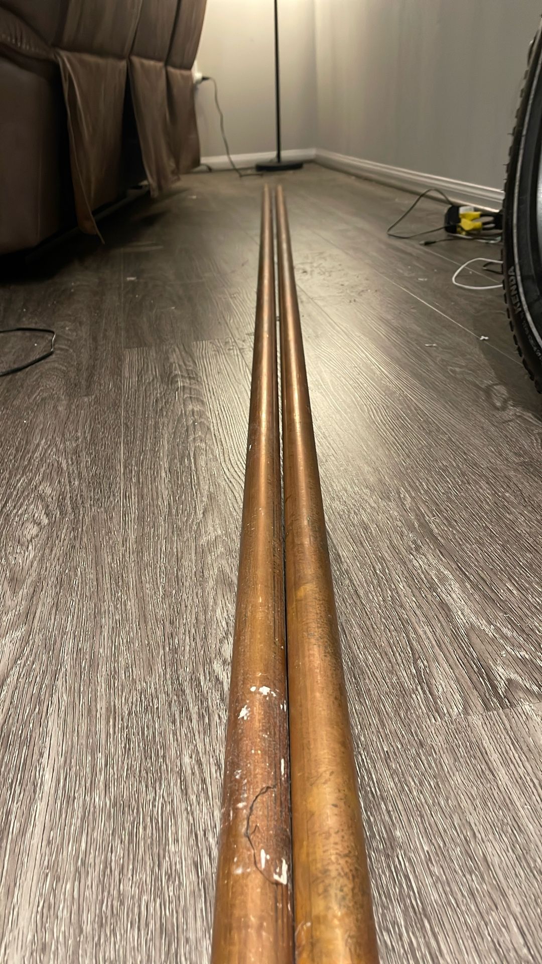 2 10ft Sticks Copper Pipe Pick Up Only Dtla