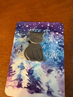 Gray cat movivation hug
