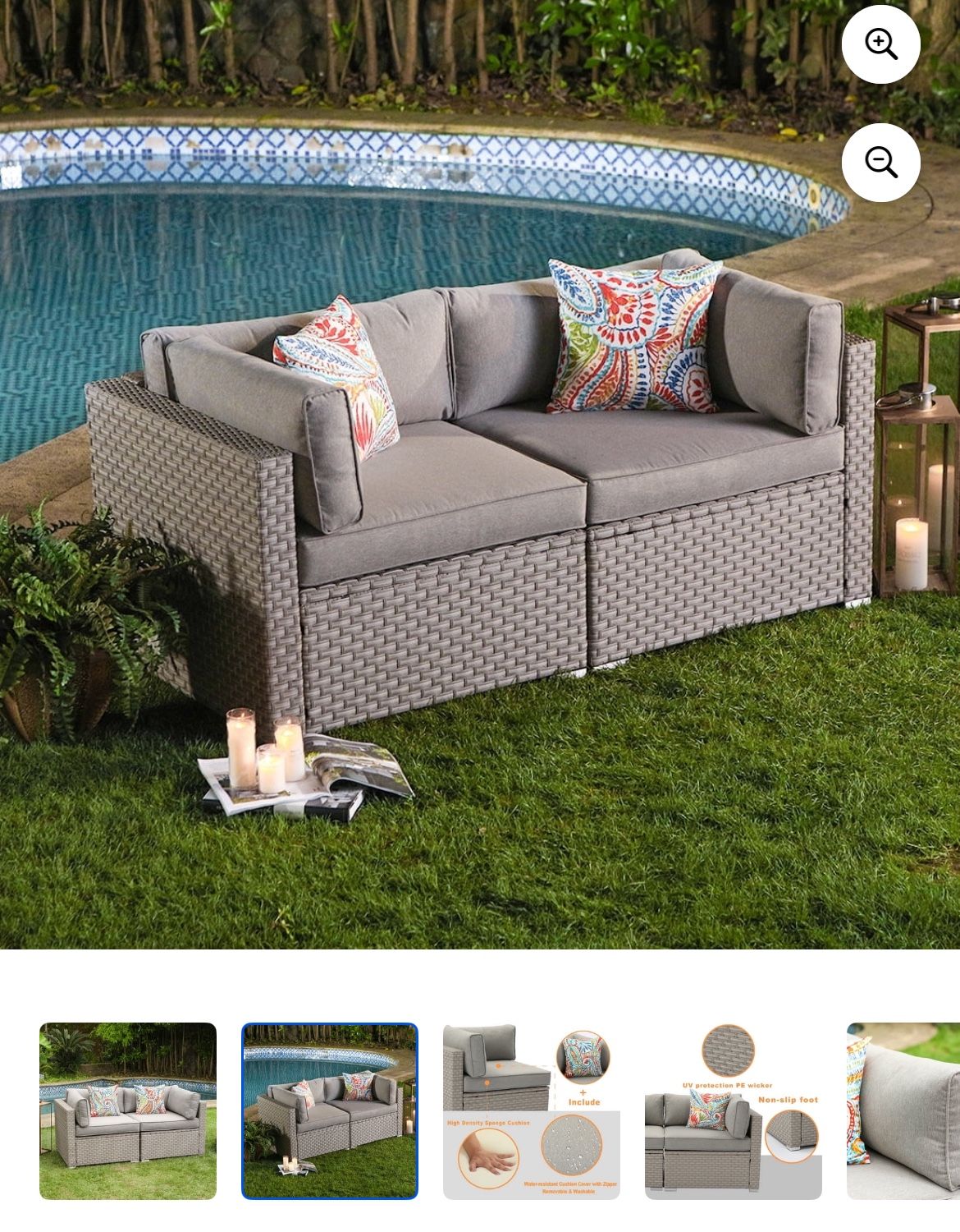 New Outdoor Patio Couch Set Delivery