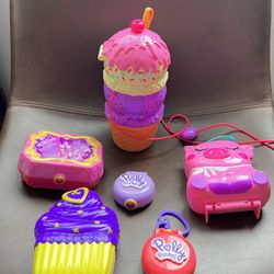 Polly Pocket 6 sets good condition Only pocket