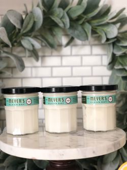 Mrs. Meyer’s Basil Candles x3 (25hr burn time each)