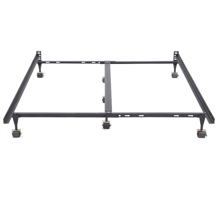 Adjustable queen bed metal frame