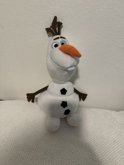 Disney Olaf Plush Beanbag Stuffed Toy Frozen Movie Character 10” with Sparkles