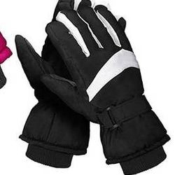 NEW SZ Small Women Men Insulated Winter Snow Ski Gloves Snowboard Waterproof Warm Adjustable Non Slip