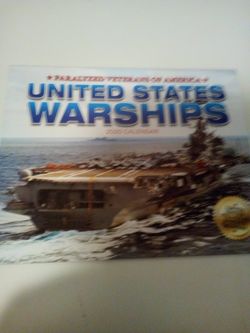 United States warships 2020 calendar/ limited edition full-color 16 month calendar/ paralyzed veterans of America
