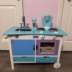 Kids Wood Play Kitchen 
